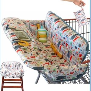 Suessie Shopping Cart Cover and High Chair Cover, Forest Animals